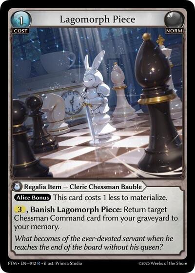 Lagomorph Piece - 012 - Rare - Phantom Monarchs