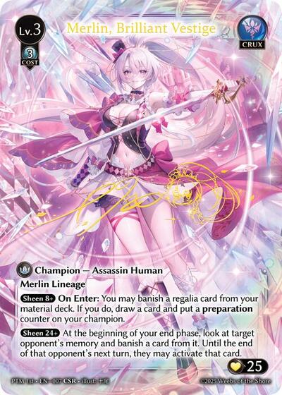Merlin, Brilliant Vestige - 007 - Collector Super Rare - Phantom Monarchs