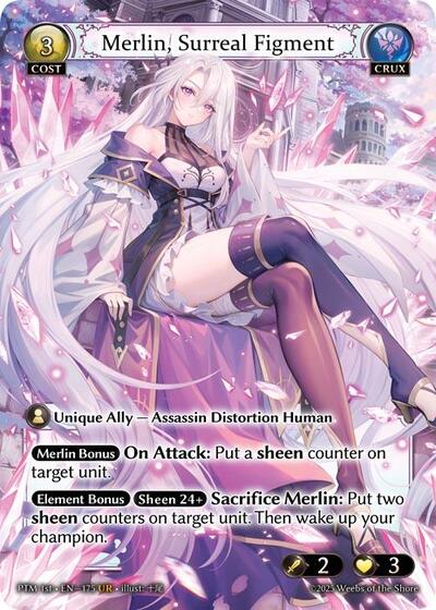 Merlin, Surreal Figment - 175 - Ultra Rare - Phantom Monarchs