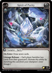 Spirit of Purity - 001 - Super Rare - Phantom Monarchs