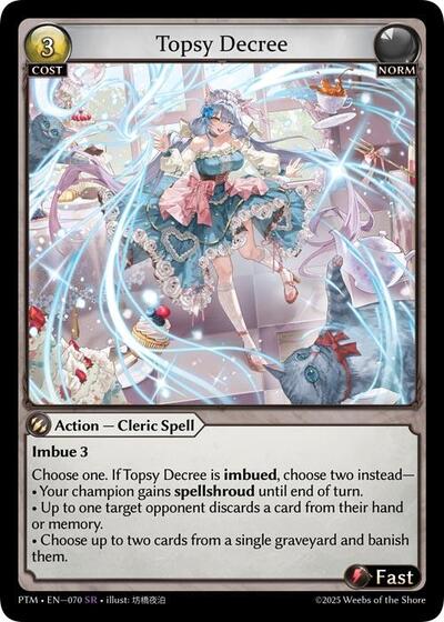 Topsy Decree - 070 - Super Rare - Phantom Monarchs