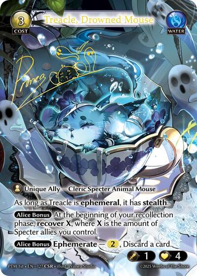 Treacle, Drowned Mouse - 127 - Collector Super Rare - Phantom Monarchs