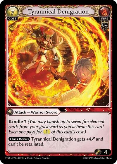 Tyrannical Denigration - 102 - Uncommon - Phantom Monarchs