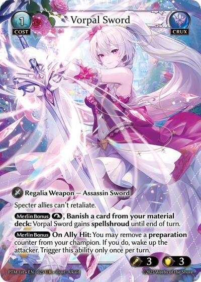 Vorpal Sword - 025 - Ultra Rare - Phantom Monarchs