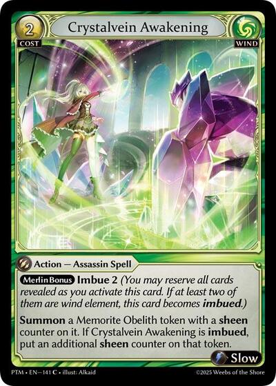 Crystalvein Awakening (Curio Foil) - 141 - Common - Phantom Monarchs