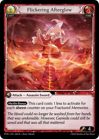Flickering Afterglow (Curio Foil) - 085 - Common - Phantom Monarchs