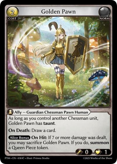 Golden Pawn (Curio Foil) - 038 - Common - Phantom Monarchs