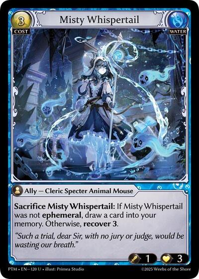 Misty Whispertail (Curio Foil) - 120 - Uncommon - Phantom Monarchs