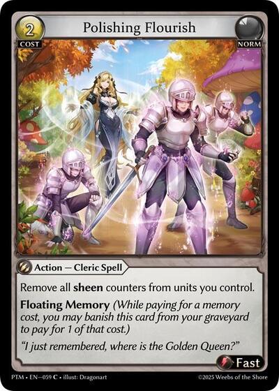 Polishing Flourish (Curio Foil) - 059 - Common - Phantom Monarchs