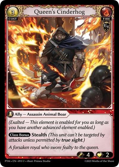 Queen's Cinderhog (Curio Foil) - 093 - Uncommon - Phantom Monarchs