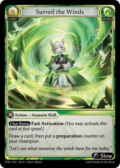 Surveil the Winds (Curio Foil) - 153 - Uncommon - Phantom Monarchs