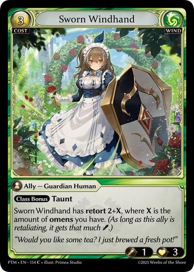 Sworn Windhand (Curio Foil) - 154 - Common - Phantom Monarchs