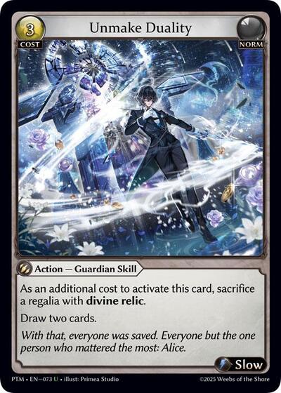 Unmake Duality (Curio Foil) - 073 - Uncommon - Phantom Monarchs