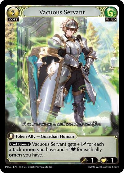 Vacuous Servant (Curio Foil) - 158 - Common - Phantom Monarchs
