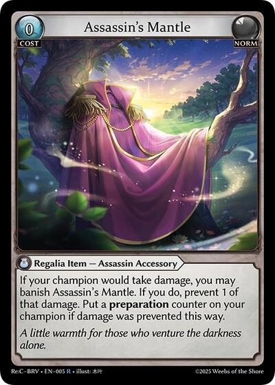 Assassin's Mantle - 005 - Rare - Merlin Re: Collection, Brilliant Vestige