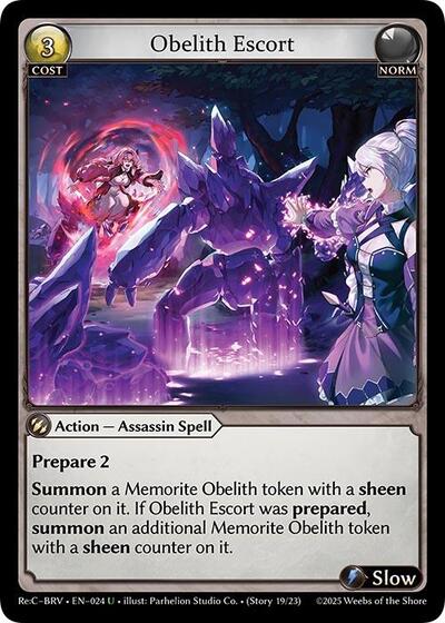 Obelith Escort - 024 - Uncommon - Merlin Re: Collection, Brilliant Vestige