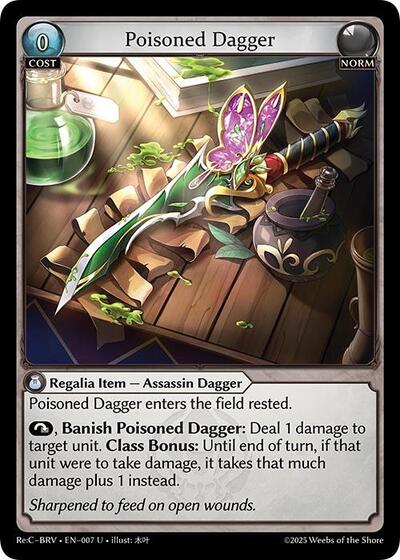 Poisoned Dagger - 007 - Uncommon - Merlin Re: Collection, Brilliant Vestige