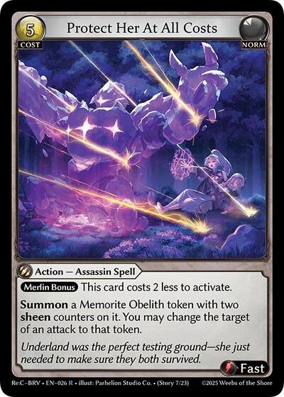 Protect Her At All Costs - 026 - Rare - Merlin Re: Collection, Brilliant Vestige