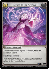 Return to the Archive - 027 - Uncommon - Merlin Re: Collection, Brilliant Vestige