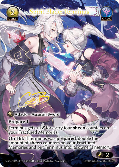 Spirit Blade: Terminus - 038 - Collector Super Rare - Merlin Re: Collection, Brilliant Vestige
