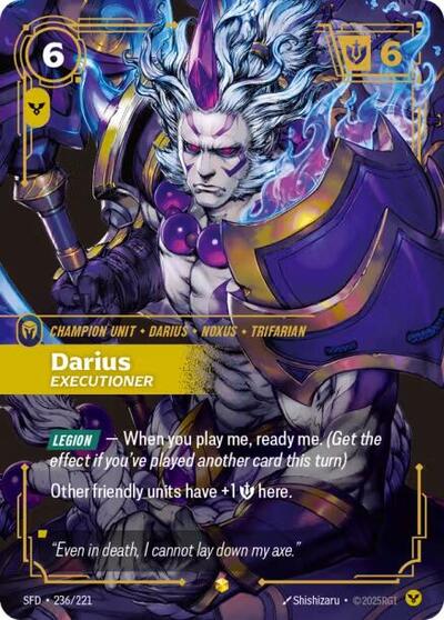 Darius, Executioner - 236/221 - Showcase (Overnumbered) - Spiritforged