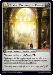 Exalted Dorumegian Throne - 006 - Rare - Phantom Monarchs Event Pack