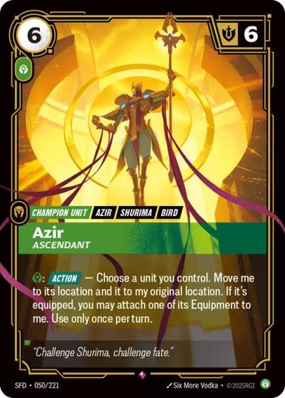 Azir, Ascendant - 050/221 - Rare - Spiritforged