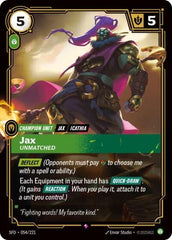 Jax, Unmatched - 054/221 - Rare - Spiritforged