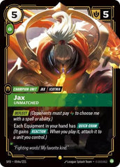 Jax, Unmatched - 054a/221 - Showcase (Alternate Art) - Spiritforged