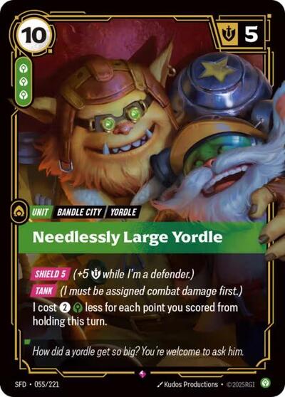 Needlessly Large Yordle - 055/221 - Rare - Spiritforged