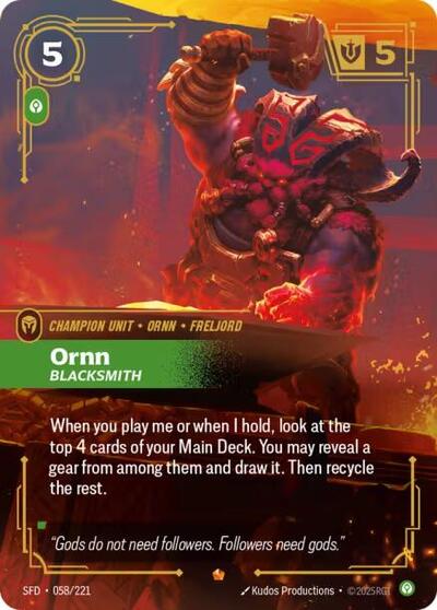 Ornn, Blacksmith - 058/221 - Epic - Spiritforged