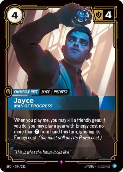 Jayce, Man of Progress - 084/221 - Rare - Spiritforged