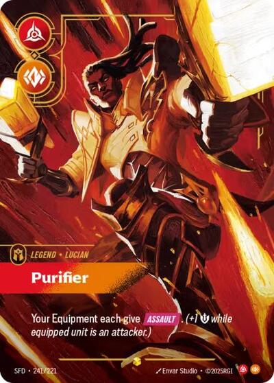 Lucian, Purifier - 241/221 - Showcase (Overnumbered) - Spiritforged