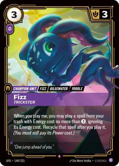 Fizz, Trickster - 140/221 - Rare - Spiritforged