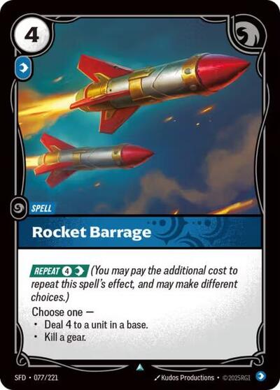 Rocket Barrage - 077/221 - Uncommon - Spiritforged