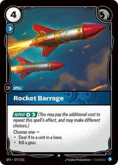 Rocket Barrage - 077/221 - Uncommon - Spiritforged