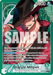 Dracule Mihawk - OP14-020 - Leader (Alternate Art) - The Azure Sea's Seven