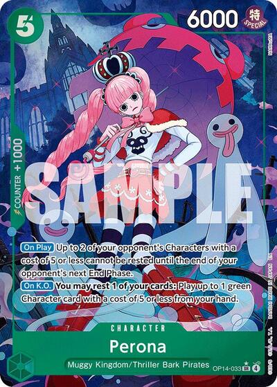Perona - OP14-033 - Super Rare (Alternate Art) - The Azure Sea's Seven