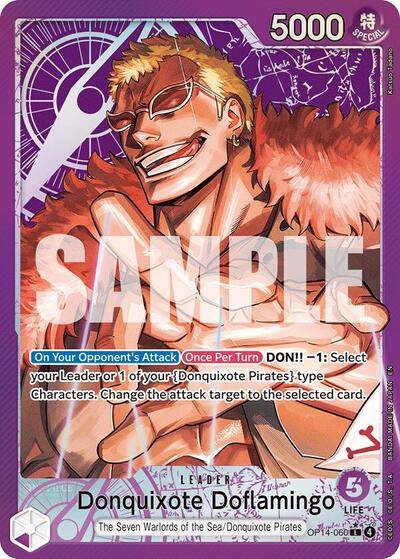 Donquixote Doflamingo - OP14-060 - Leader (Alternate Art) - The Azure Sea's Seven