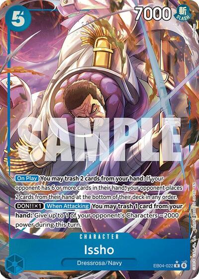 Issho - EB04-022 - Rare (Alternate Art) - The Azure Sea's Seven