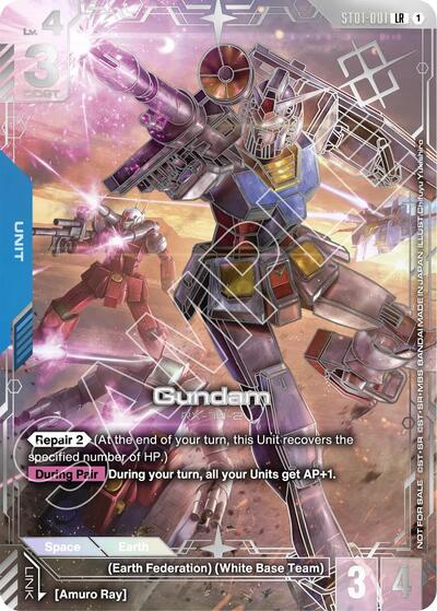 Gundam (Regional Championship) (2nd Place) - ST01-001 - LEGEND RARE - Gundam Promotional Cards