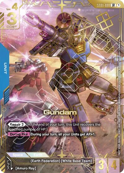 Gundam (Regional Championship) (1st Place) - ST01-001 - LEGEND RARE - Gundam Promotional Cards