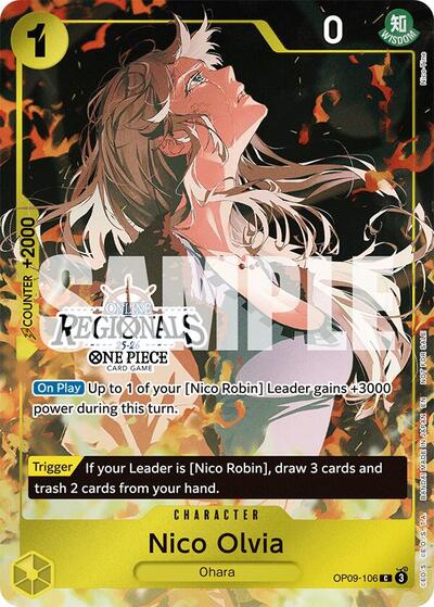 Nico Olvia - OP09-106 - Common (Online Regional Participation Pack 2025 Vol.1) - One Piece Promotion Cards