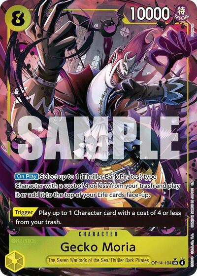 Gecko Moria - OP14-104 - Super Rare (Alternate Art) - The Azure Sea's Seven