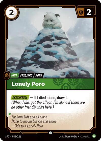 Lonely Poro - 036/221 - Common - Spiritforged
