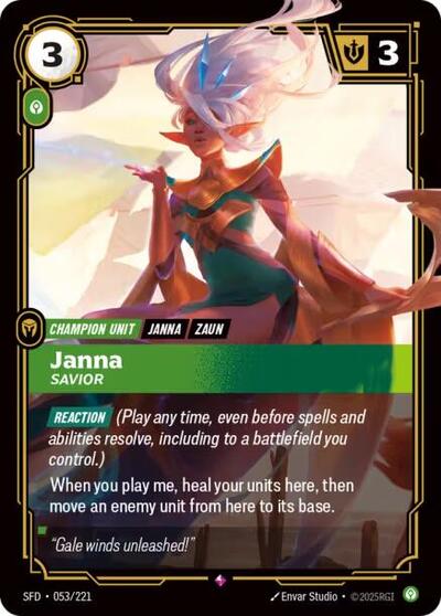 Janna, Savior - 053/221 - Rare - Spiritforged