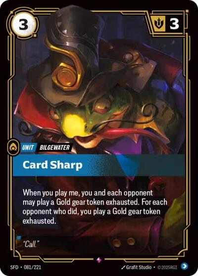 Card Sharp - 081/221 - Rare - Spiritforged