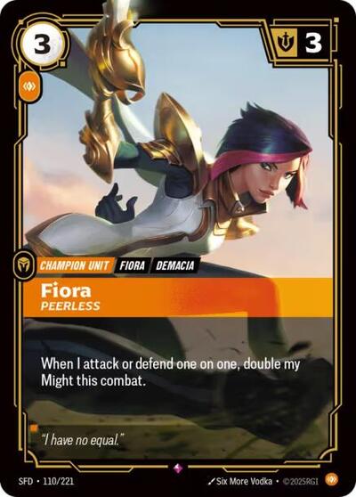Fiora, Peerless - 110/221 - Rare - Spiritforged