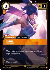 Fiora, Peerless - 110a/221 - Showcase (Alternate Art) - Spiritforged