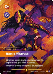 Sivir, Battle Mistress - 250/221 - Showcase (Overnumbered) - Spiritforged